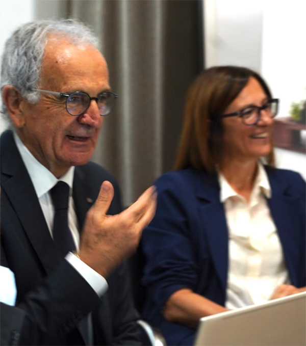 Il Presidente Gabriele Ferri e la Direttrice Generale Monica Artosi